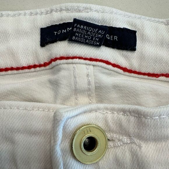 Tommy Hilfiger white Jean denim shorts Jorts size 2 - Picture 3 of 6
